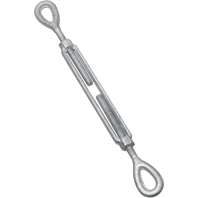 Turnbuckle, Eye & Eye, Galvanized, 3/8 x 6 In.
