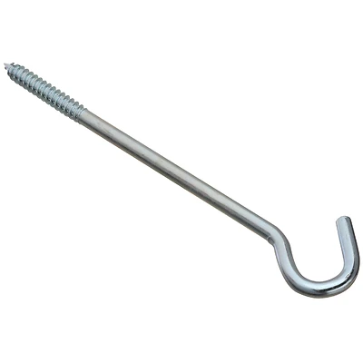 National Hardware N221-002 Screw Hook, Zinc, 3/8 x 10 In.