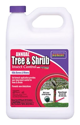 Bonide 611 Annual Tree & Shrub Insect Control, Systemaxx, 128 oz. Concentrate