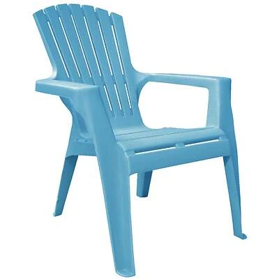 Adams 8460-21-3731 Kids' Adirondack Chair, Polypropylene, Pool Blue