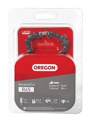 Oregon R45 AdvanceCut Chainsaw Chain, 12 In. Bar, 45 Drive Links
