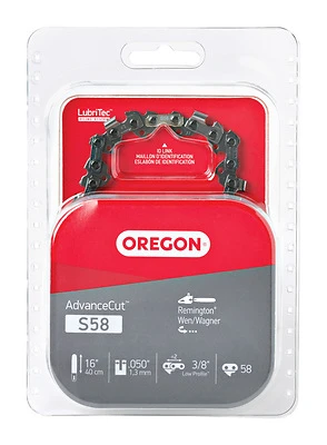 Oregon S58 Chainsaw Chain, 91VG Low-Profile, 16 In., 58-Link