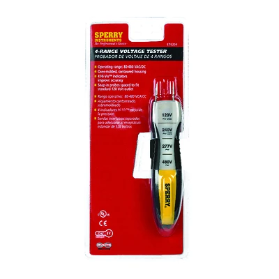 Sperry ET6204 4-Range Voltage Tester, 80-480 VAC/DC