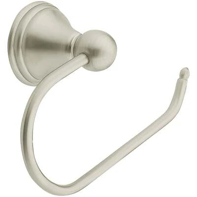 Moen DN8408BN Preston Wall Mount Toilet Paper Holder, Brushed Nickel