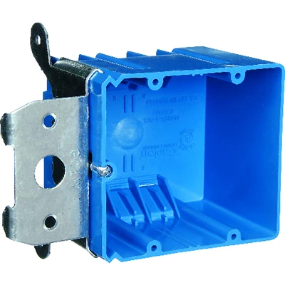 Carlon B234ADJ 2-Gang Adjust-A-Box, PVC, 34 Cu. In.