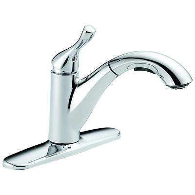 Delta 16953-DST Grant Pull-Out Kitchen Faucet, Single Handle, Chrome