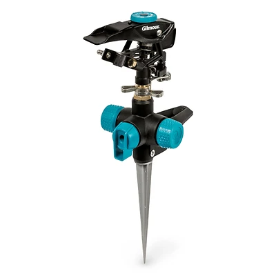 Gilmour Impulse Sprinkler With Step Spike, Metal
