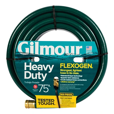 Gilmour 834751-1001 Flexogen Garden Hose, 8-Ply, 3/4-In. x 75-Ft.