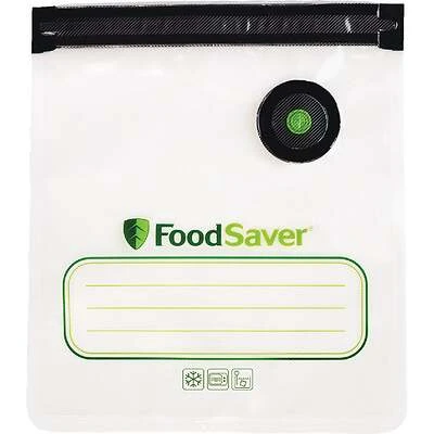 Reusable Vacuum Zipper Bags, for FoodSaver Handheld Vacuum Sealers, Qt., 10-Ct.