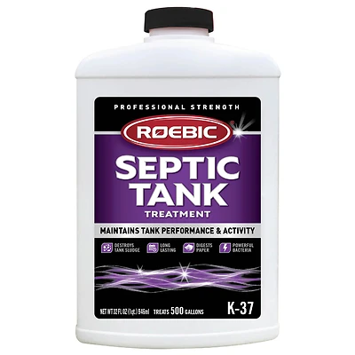 Roebic K-37 Septic Tank Treatment, Liquid, 1 Qt.