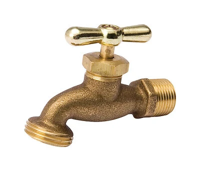 1/2 In. Mip X 3/4 In. Male Hose Thread Low Lead Hose Bibb