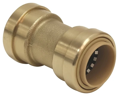 ProLine Push Fit Coupling With Stop, Brass, 1/2 In.