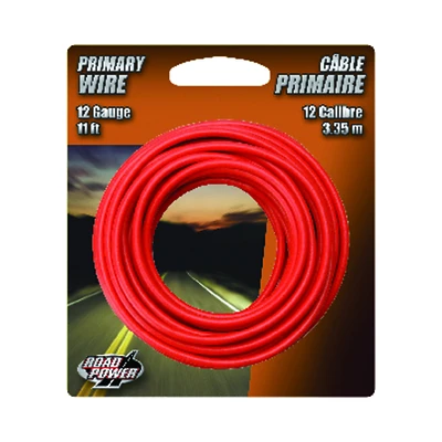 Road Power 55671533 Primary Wire, Red, 12 AWG, 11 Ft.