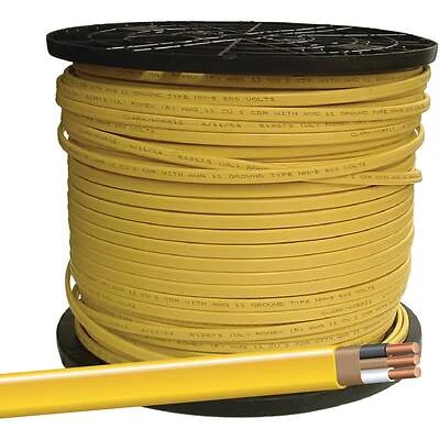 12/2 Non-Metallic Romex Sheathed Cable With Ground, Copper, 1000 Ft. Reel