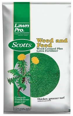 Lawn Pro Weed & Feed Control Plus Lawn Fertilizer, 14.63 Lbs., Covers 5,000 Sq. Ft.