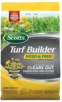 Scotts Turf Builder 25023 Weed & Feed Lawn Fertilizer, 35.7 Lb.