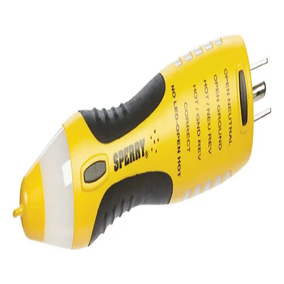 Sperry VD7504GFI DualCheck Non-Contact Voltage Tester and GFCI Outlet Tester