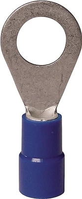 Ring Terminals, 16-14 AWG, 8-10 Stud, 100-Pk.