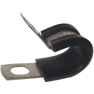 Gardner Bender PPR-1550 Insulated Cable Clamp, 1/2 in Max Bundle Dia, Rubber/Steel, Black
