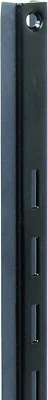 Knape & Vogt 80 BLK 72 Series 180 Shelf Standard, Ebony Black Steel, 6-Ft.