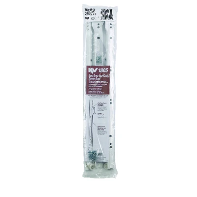 Knape & Vogt 1805H WH 450 Drawer Slide, 75 Lb, 450mm, White, 3/4 Extension