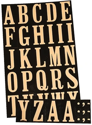 Hy-Ko MM-3L House Address Letter & Number Set, Gold, 1-3/4 In.