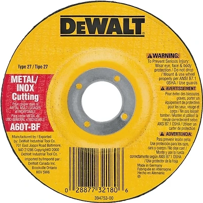 4 In. Thin Metal-Cutting Wheel