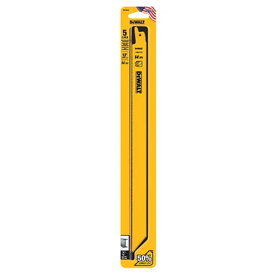 Straight-Back Reciprocating Saw Blade, 12 In., 14-TPI, 5-Pk.