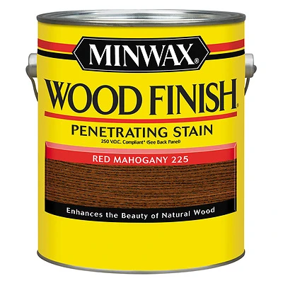 Minwax 71077 Wood Finish Penetrating Stain, Red Mahogany, 1 Gal