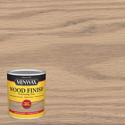 Minwax 701024444 Wood Finish Interior Wood Stain, Silvered Gray, 1-Qt.