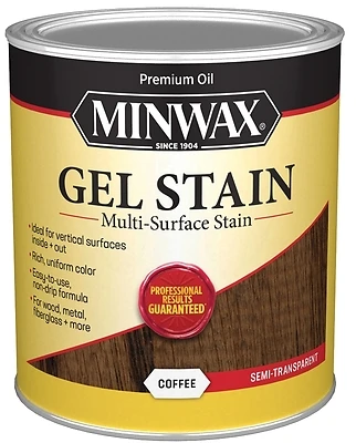 Minwax 660910000 Wood Gel Stain, Coffee, 1 Qt.