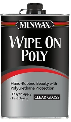 Minwax 40900000 Wipe-On Polyurethane, Clear Gloss, 1 Pt.