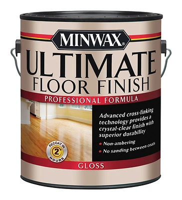 Minwax 131010000 Ultimate Floor Finish, Clear Gloss, 1-Gallon