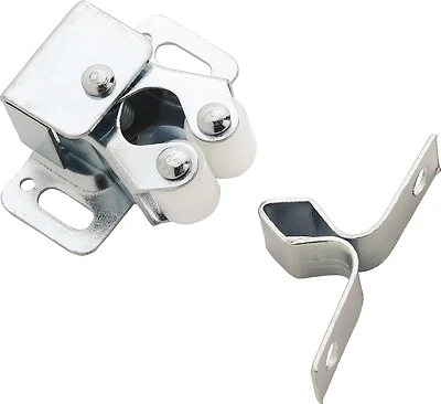 Double Roller Cabinet Catch, Zinc