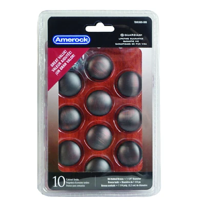Edona Cabinet Knob, Oil-Rubbed Bronze, 1-1/4 In., 10-Pk.
