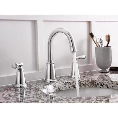 Banbury 2-Handle Widespread High-Arc Bathroom Faucet, 8 In. Centerset, Chrome