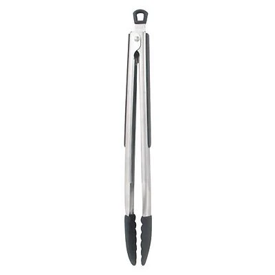 Farberware 5216358 Silicone Tip Tongs, Stainless Steel, 11 In.