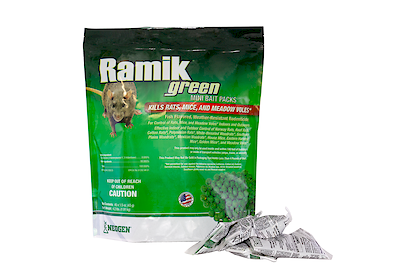 Ramik 116317 Green Mouse and Rat Poison Nuggets, Fish Flavor, 4 Lb