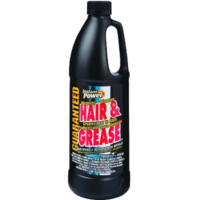 Instant Power 1969 Hair & Grease Drain Opener, Liquid, 1 L