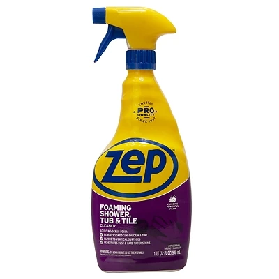 Zep ZUPFTT32 Commercial Power Foam Tub & Tile Cleaner, 32 Oz