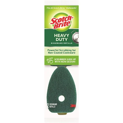 Scotch-Brite 481-7-RSC Dishwand Refill, 2.9 in L, Plastic Handle