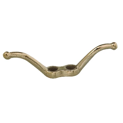Campbell T7655404 Rope Cleat, Brass Plated, #4015, 2.5-In.