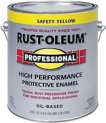Rust-Oleum K7744402 Professional Protective Enamel, Gloss Yellow, 1 Gal