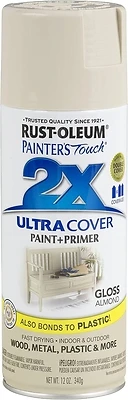 Painter's Touch 2X Spray Paint, Gloss Almond, 12-oz.