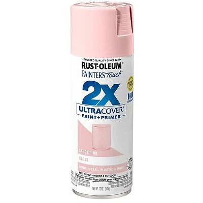 Painter's Touch 2X Spray Paint, Gloss Candy Pink, 12-oz.