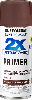 Painter's Touch 2X Spray Primer, Flat Red, 12-oz.
