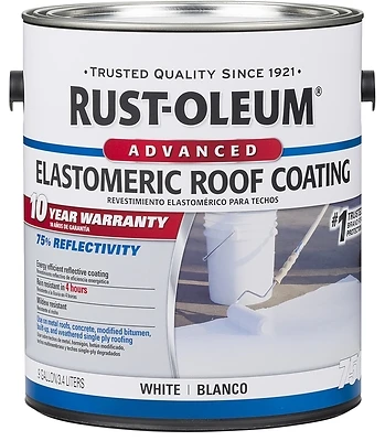 750 1 Gal. 15-year Elastomeric Roof Coating, White, Model 301903