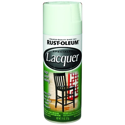 Rust-Oleum 1904830 Specialty Lacquer Spray Paint, White Gloss, 11 Oz
