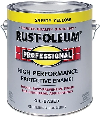 Rust-Oleum 242258 Professional Finish, Safety Yellow, 1-Gallon