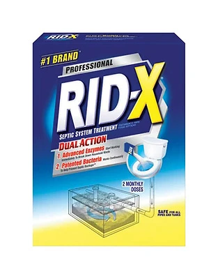 Rid-X 1920083623 Septic Tank Cleaner, Powder, Tan, Fermentation, 19.6 oz Box